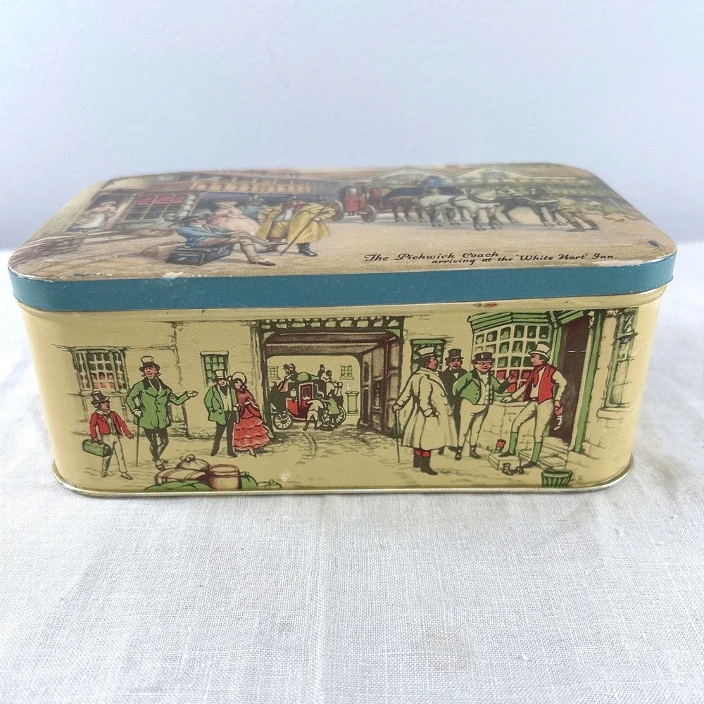 Vintage Thorne's Premier Toffee Tin Pickwick Coach White Hart Inn